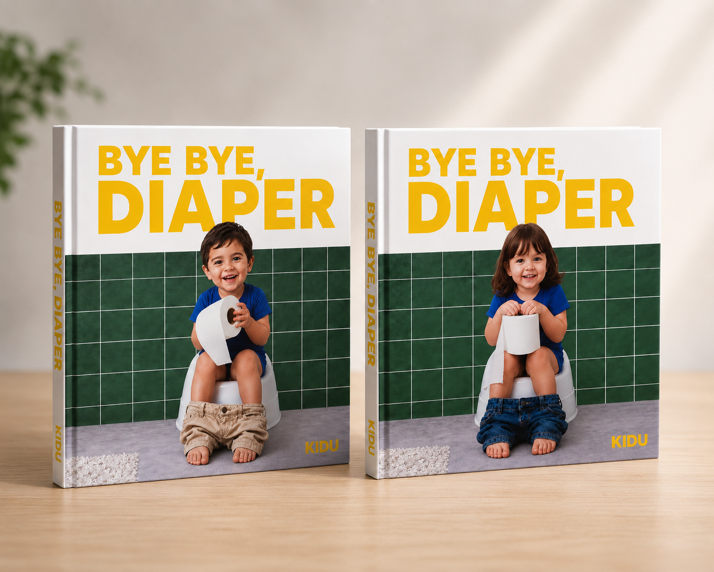 Bye Bye, Diaper Maya and Matteo potty training books